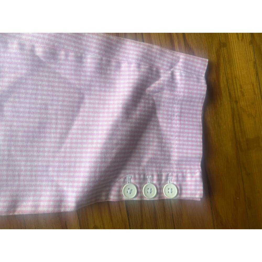 Talbots Pink Striped Seersucker Crop Pants Preppy Summer Capri Women’s 8P - Picture 4 of 6